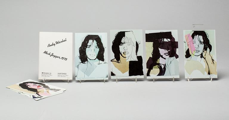 ANDY WARHOL, "Mick Jagger" Castelli Graphics, 1975.