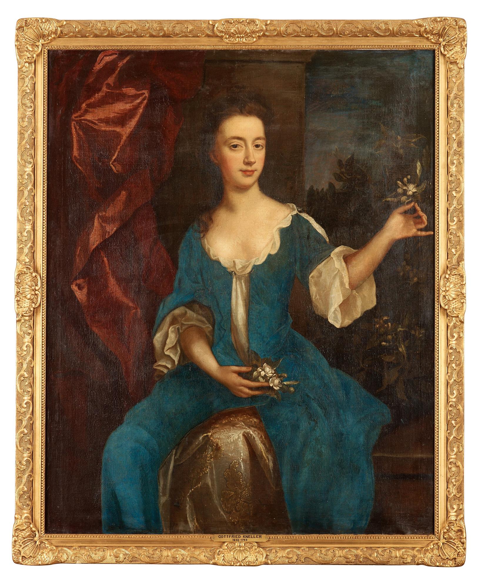 Gottfried Kneller Circle of, John Williams of Rempstone and his wife (2).
