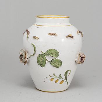 An 18th Century faiance jar,  Stralsund.