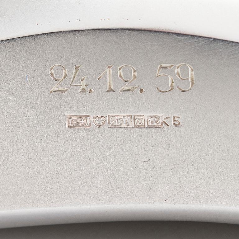 Fickplunta, silver, Auran Kultaseppä, Åbo 1952.