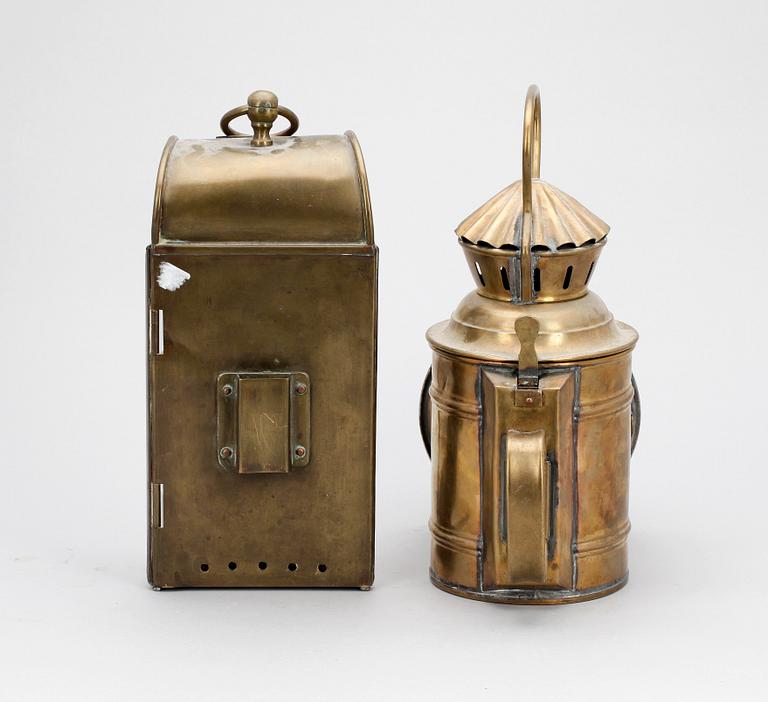 LYKTOR, 2st. mässing, 1900-talets början.