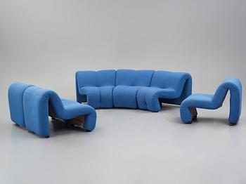 Jan Ekselius, a modular sofa, 'Etcetera Modul', J.O. Carlssons Möbel AB, Vetlanda, Sweden 1960-70s.