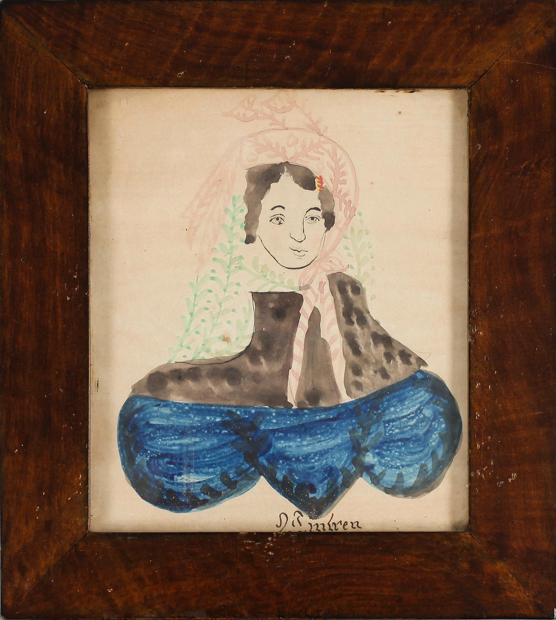 OIDENTIFIERAD KONSTNÄR, 4 st, akvareller, osignerade, 1800-talets första hälft.