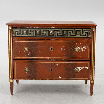 A late Gustavian commode from J. N. Asplinds workshop in Falun (1785-1820).