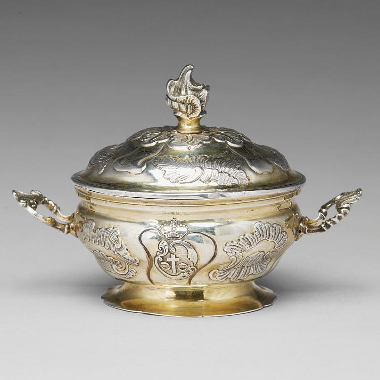 Heinrich Trana, equelle, silver, Augsburg 1751-1753. Rokoko.