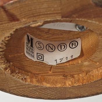 BORDSLAMPOR, ett par, Markslöjd, Kinna, 1900-talets andra hälft.