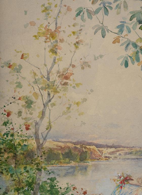 Anna Gardell-Ericson, Sitting young woman by the water.