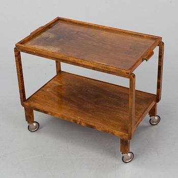 A stained birch tea trolley, 1930's.