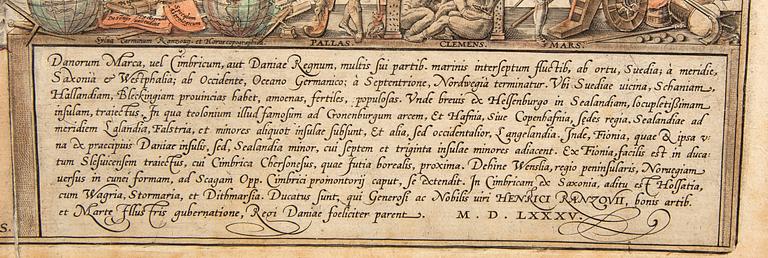 Marcus Jordan, map for Ggeorg Braun & Frans Hogenberg 'Civitates Orbis Terrarum', Cologne ca 1585-90.