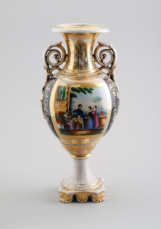 URNA, porslin, empirestil, 1800-tal.