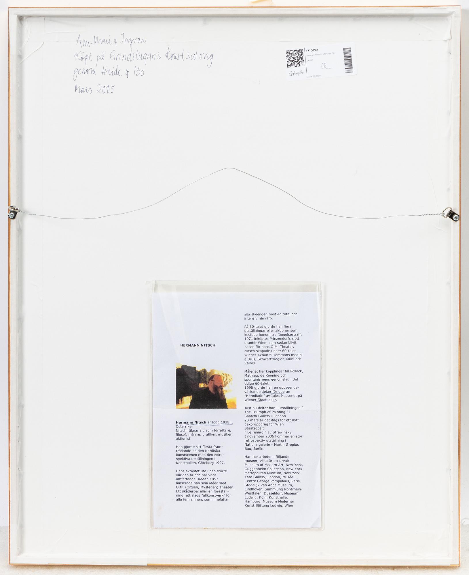 Hermann Nitsch, Utan titel.