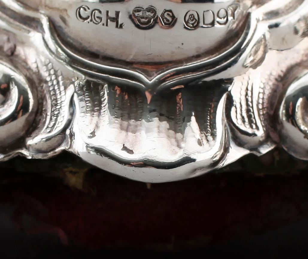 LJUSSTAKAR, 1 par, silver, CG Hallberg, Stockholm 1954.