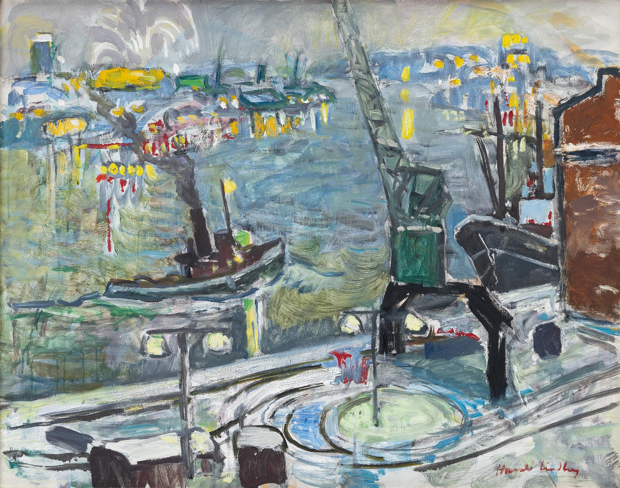 Harald Lindberg, "Lyktor på kajen".