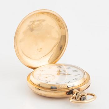 Pocket watch, Chronométre, 14K gold, 55,5 mm.