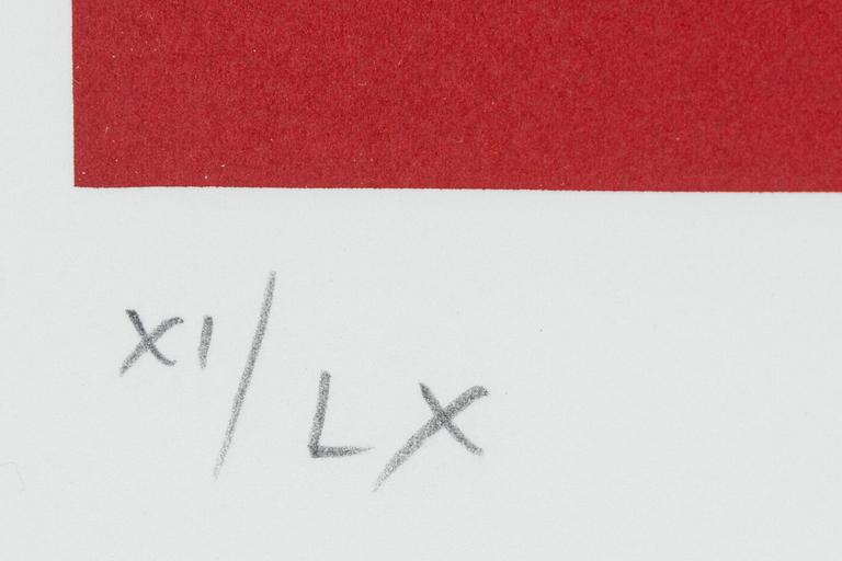 Franco Costa, silkscreen in colours, signed XI/XL.