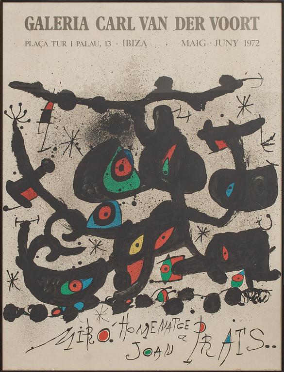 UTSTÄLLNINGSAFFISCHER, 2 st, Joan Miro.