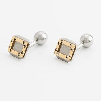 Cartier, Cufflinks, one pair, Santos Oretacier,