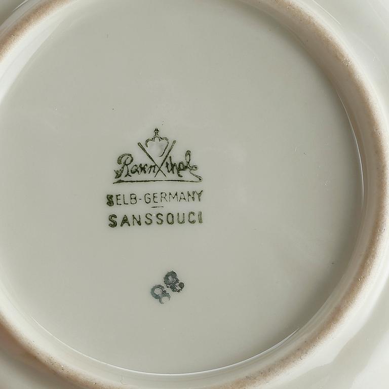 SERVISDELAR till kaffeservis, 23 delar, porslin, Sanssouci, Rosenthal.