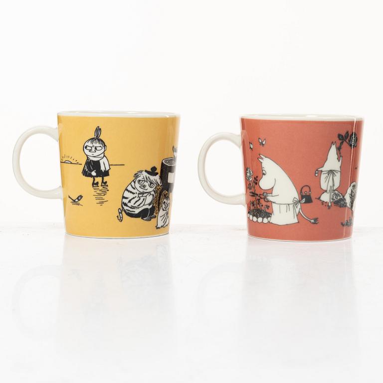 Arabia, two Moomin mugs, Finland, 1991-99.