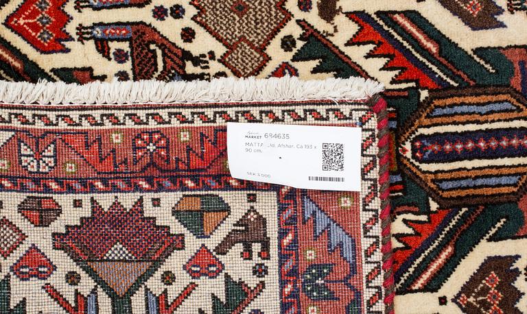MATTA, old, Afshar. Ca 193 x 90 cm.