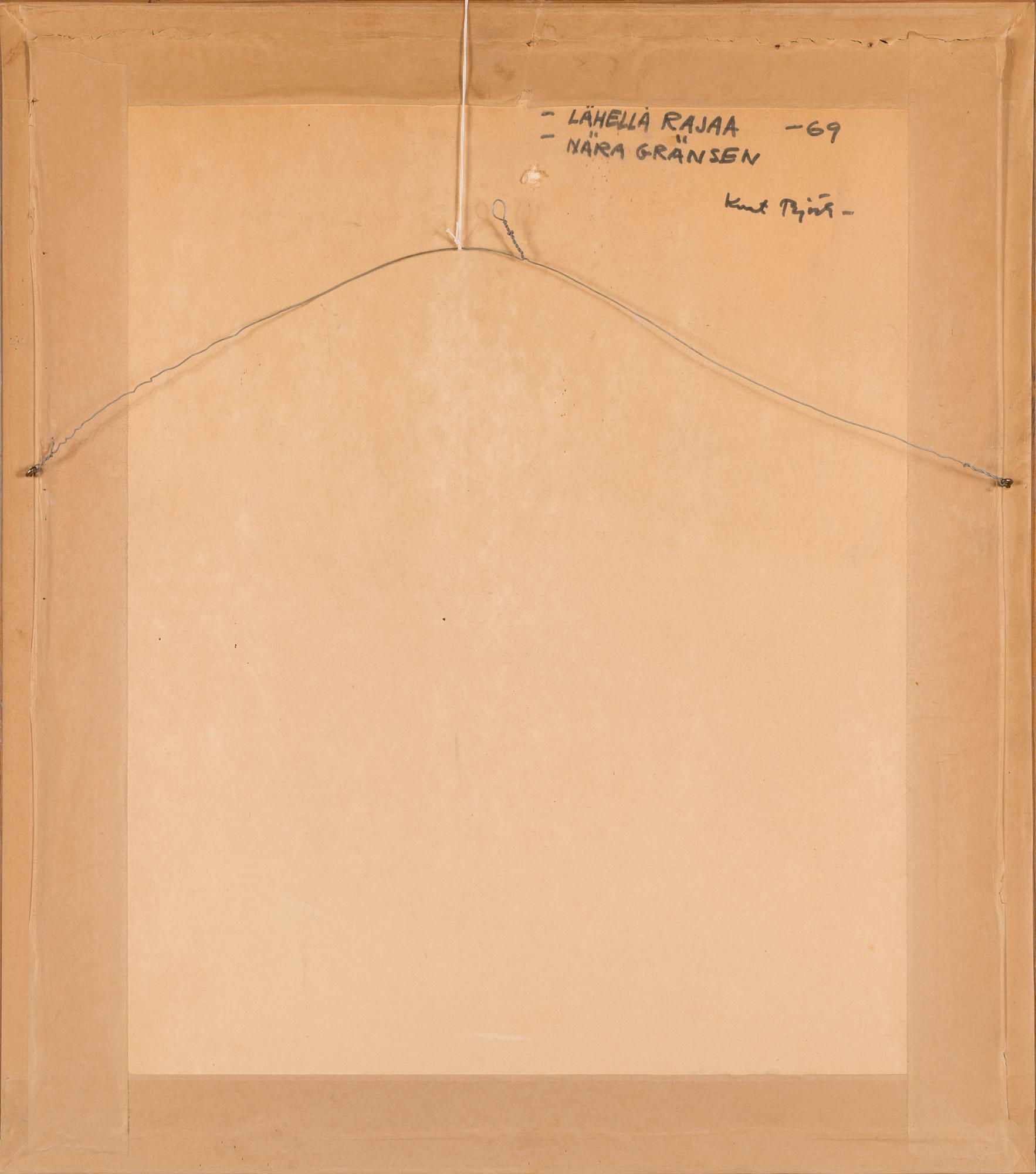 Kurt Björk, olja på pannå, signerad och daterad -69.