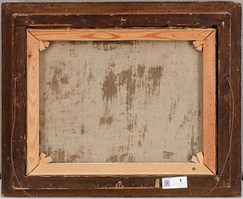 OKÄND KONSTNÄR, olja på duk, bär otydlig signatur.