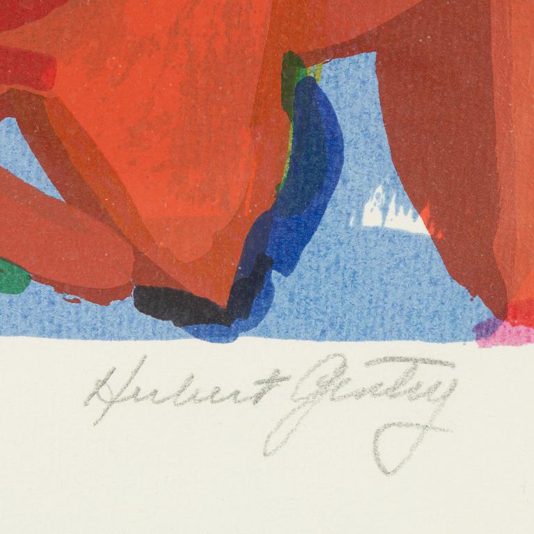Herbert Gentry, färglitografi, signerad 145/150.