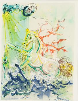 Salvador Dalí, färglitografi, signerad 10/250.