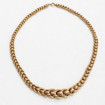 Halsband, doserat, 14K guld.