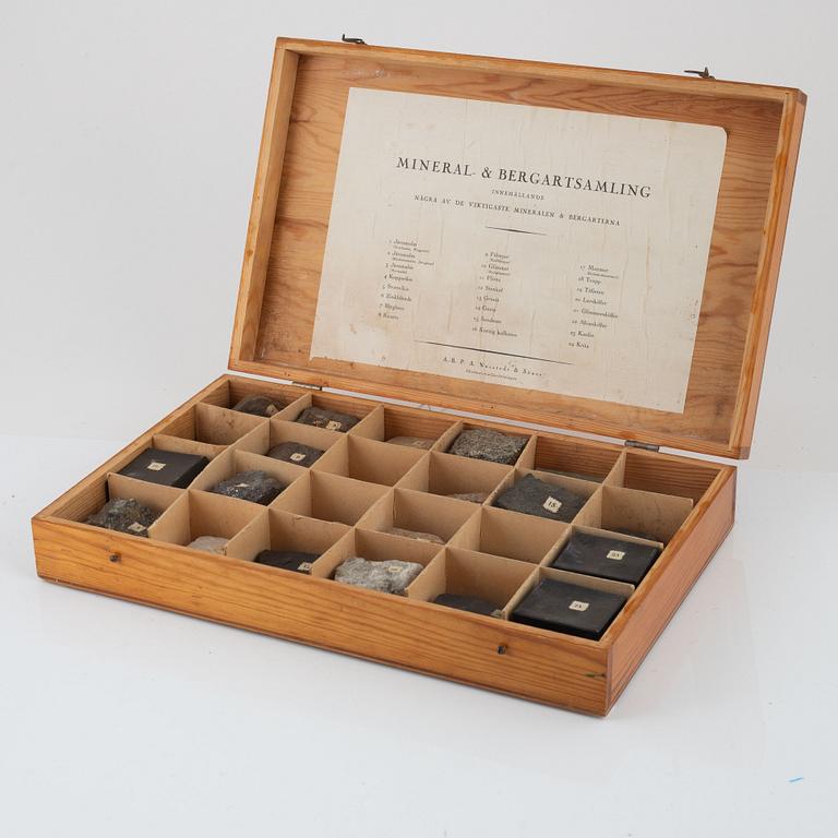 Mineralsamling för skolor, 1900-talets första hälft.