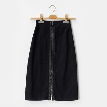 Gucci, a monogram skirt, size 40 on label.
