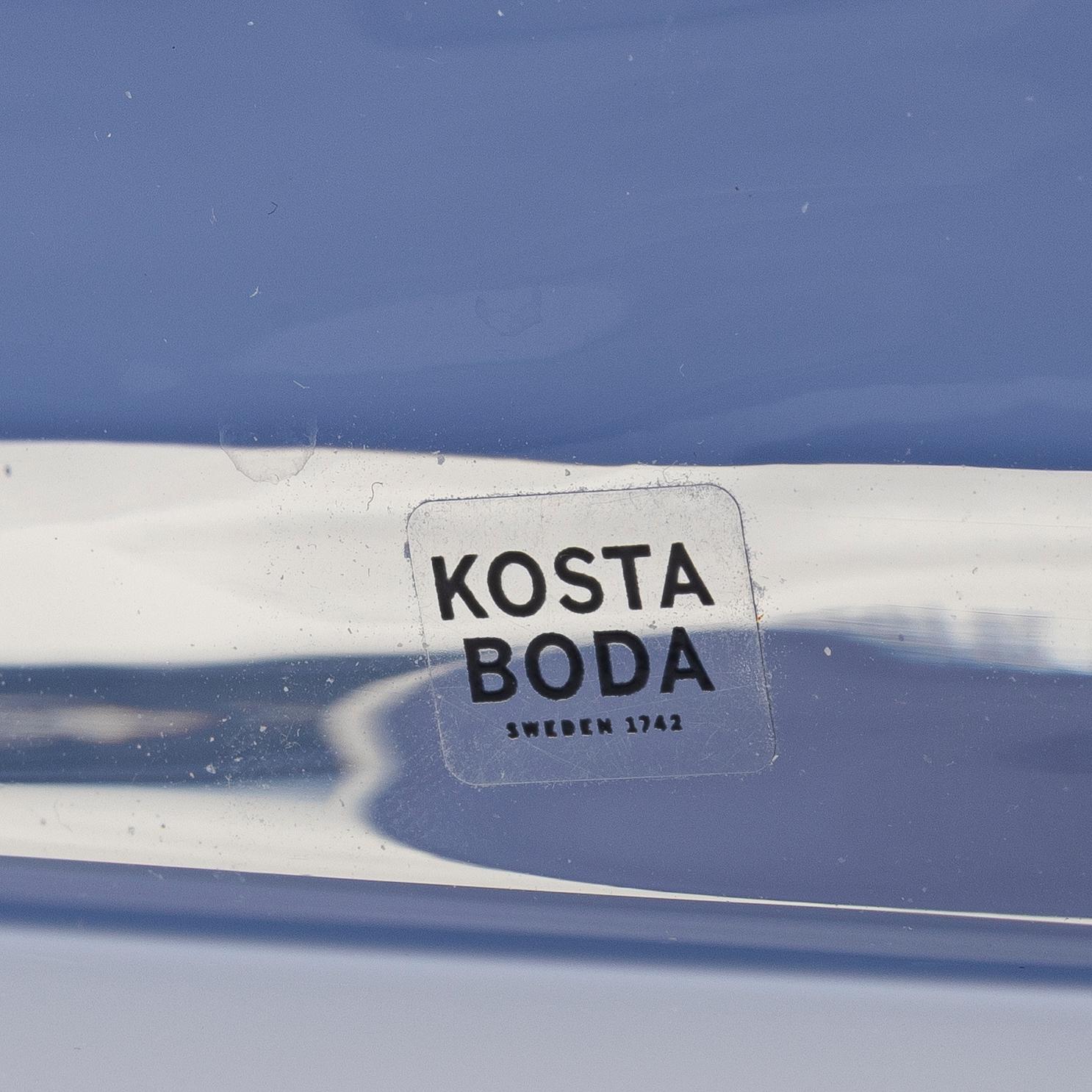 Bertil Vallien, two 'Satellite' glass vases from Kosta Boda, Sweden.