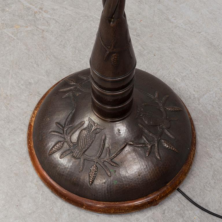 An early 20th century art nouveau floor light.