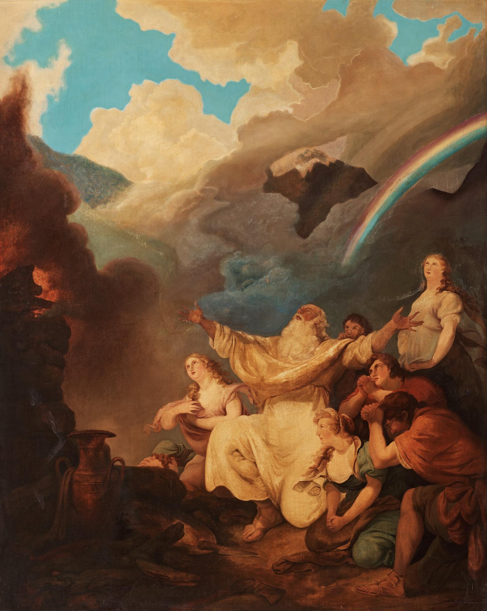 PHILIPP JAKOB DE LOUTHERBOURG, Circle of. Canvas laid down on panel.