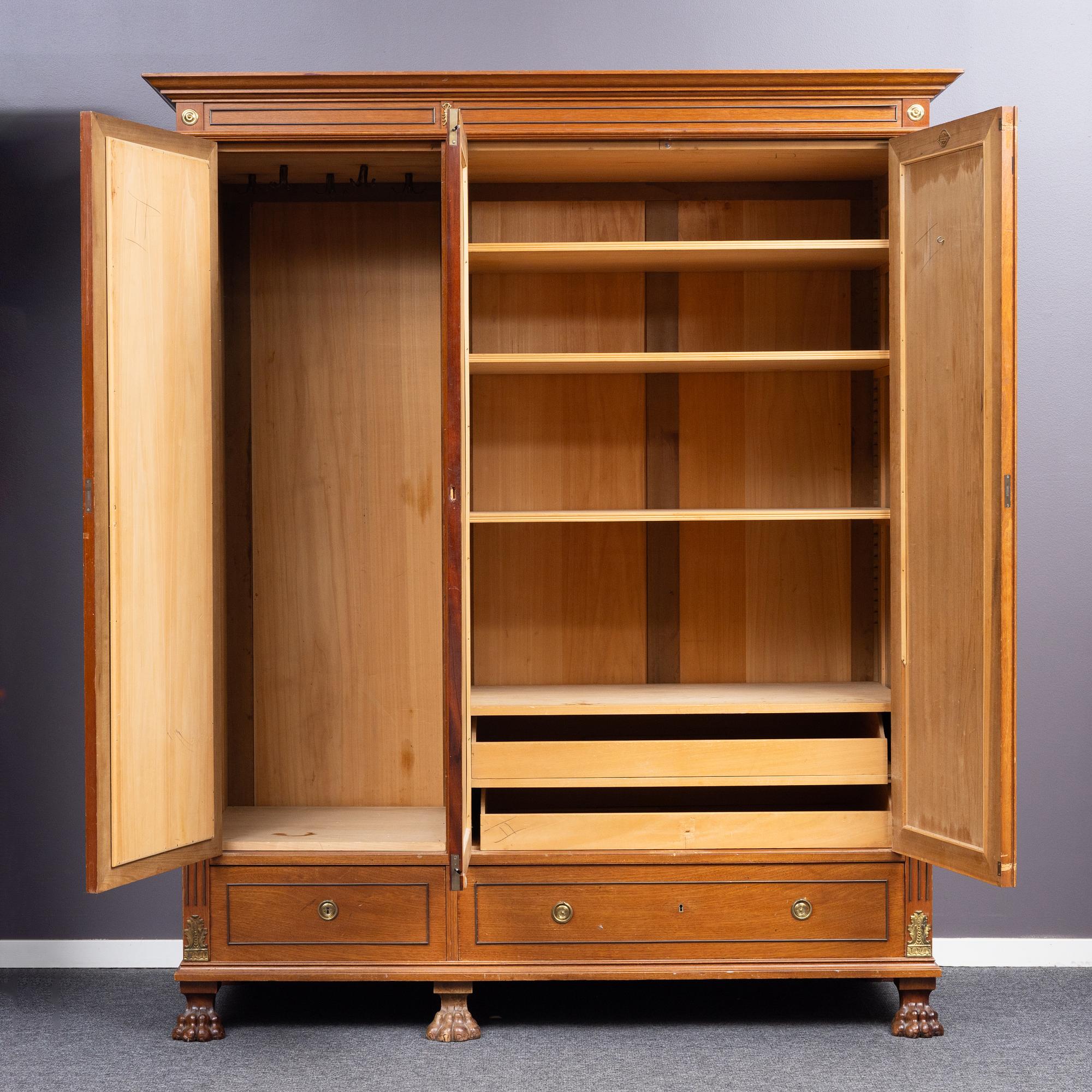 A cabinet from C.E. Jonsson Möbelfabrik, Sweden, early 20th Century.