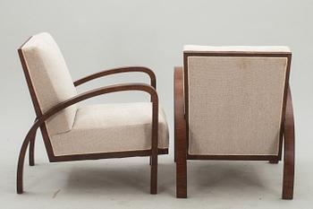 FÅTÖLJER, ett par. Art-deco, 1900-tal.