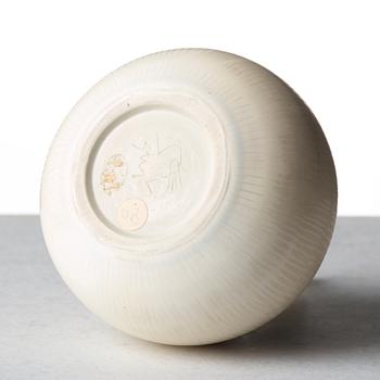 Stig Lindberg, a stoneware vase, Gustavsberg studio, Sweden 1961.