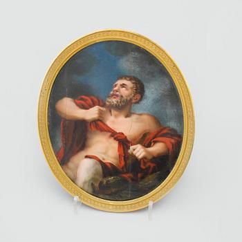 OKÄND KONSTNÄR, gouache på ben, 1700/1800-tal.