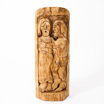 AARNE PALDANIUS, träskulptur, signerad och daterad 1976.