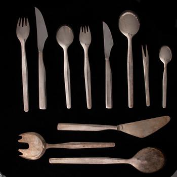BESTICKUPPSÄTTNING, 99 delar, silver, "Marski", Tapio Wirkkala, Kultakeskus Tavastehus, 1960-tal.