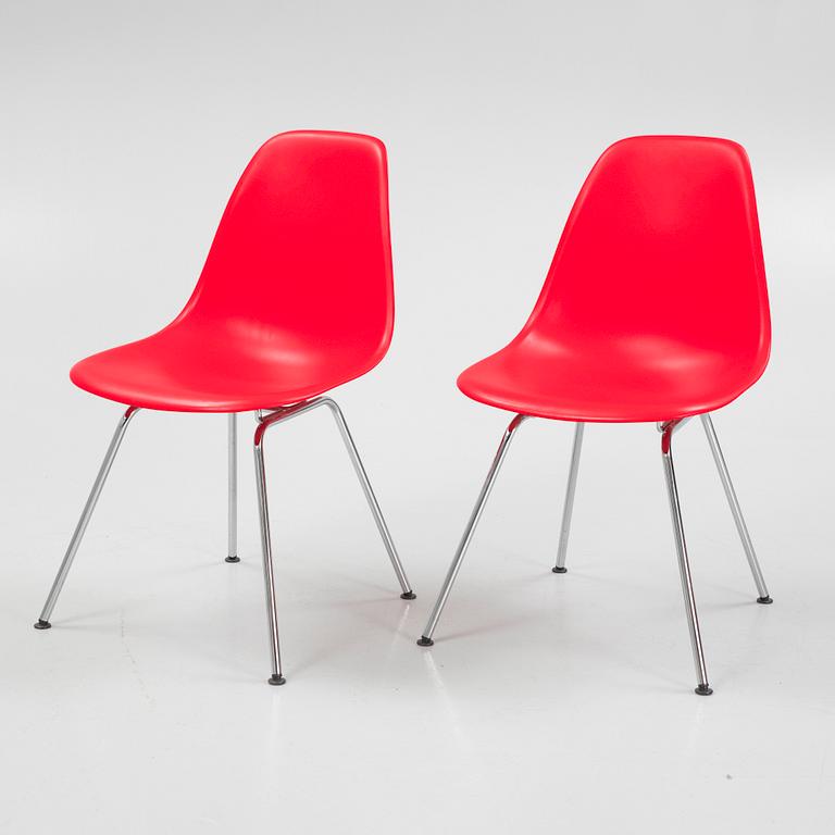 Charles & Ray Eames, stolar, 5 st, "Plastic Chair DSX", Vitra, 2010.