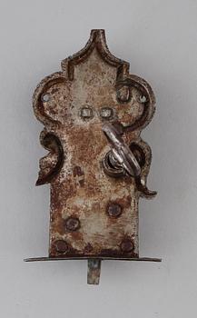 LÅS, smide och mässing, barock, 1700-tal.