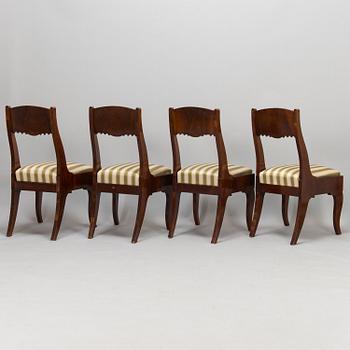 Four c. 1820-40's Russian side chairs.