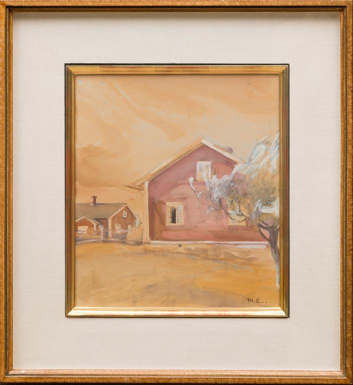 MAGNUS ENCKELL, gouache, signed.