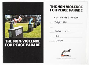 Non-Violence Art Project, 'Non-Violence Twilight Blue'.