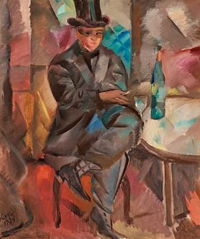 62. Jules Schyl, Man drinking absinthe.
