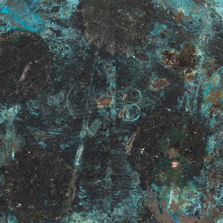 Bo Andersson, skulptur, gjutjärn,  signerad KGBA undertill.