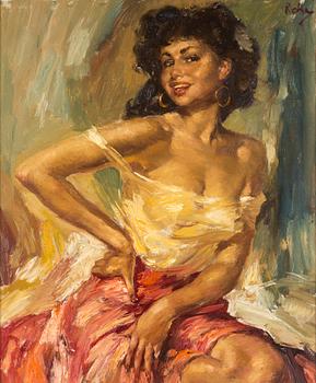 CHARLES ROKA, oil on canvas, signed Roka.