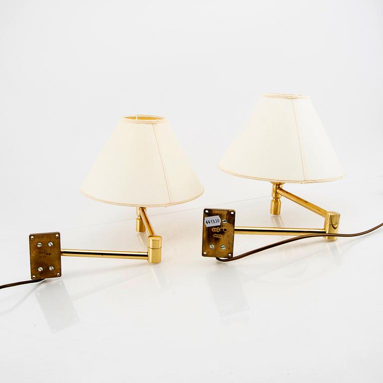 A pair of Evå wall lamps late 20th century.