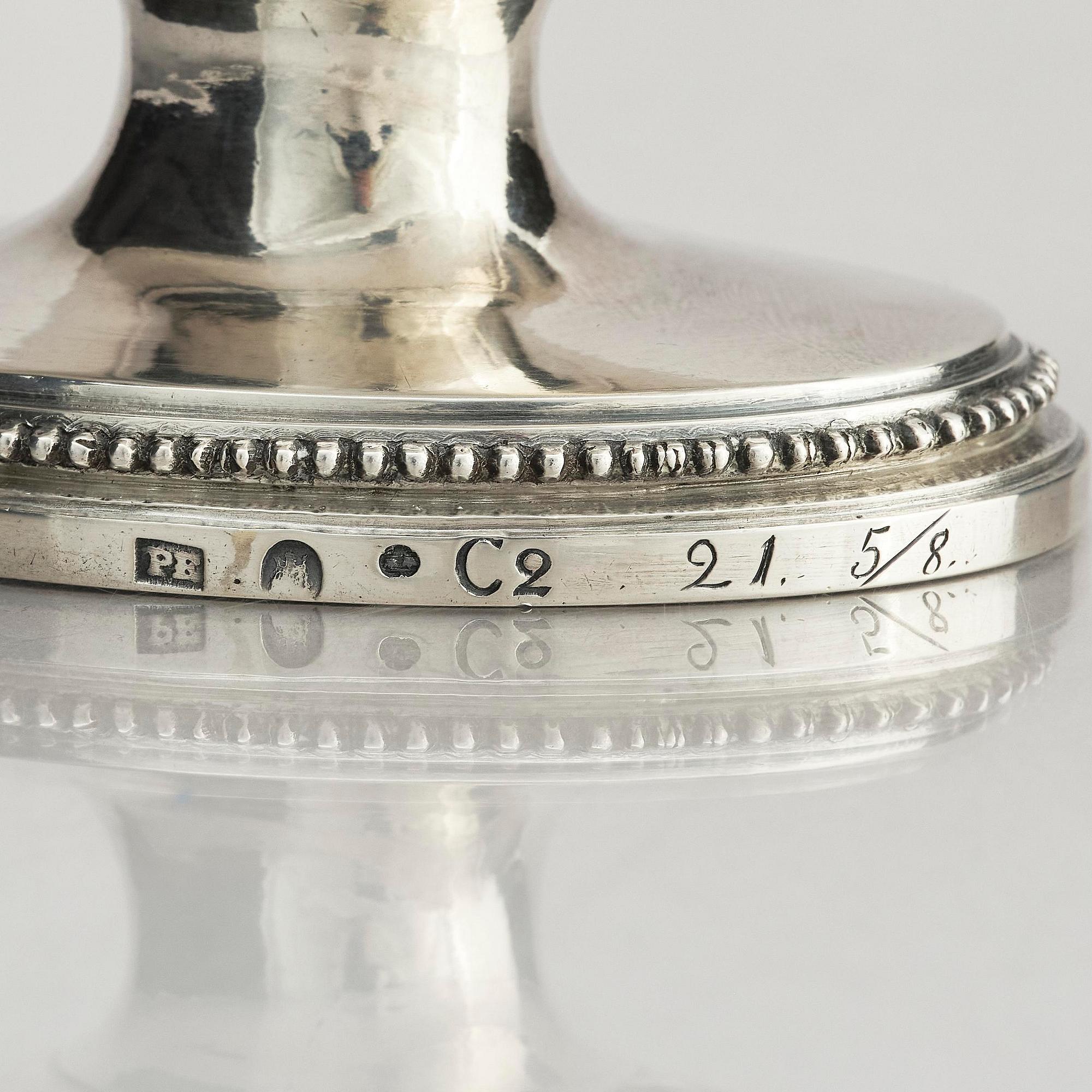 Petter Eneroth, såssnipa, silver, Stockholm 1785. Gustaviansk.